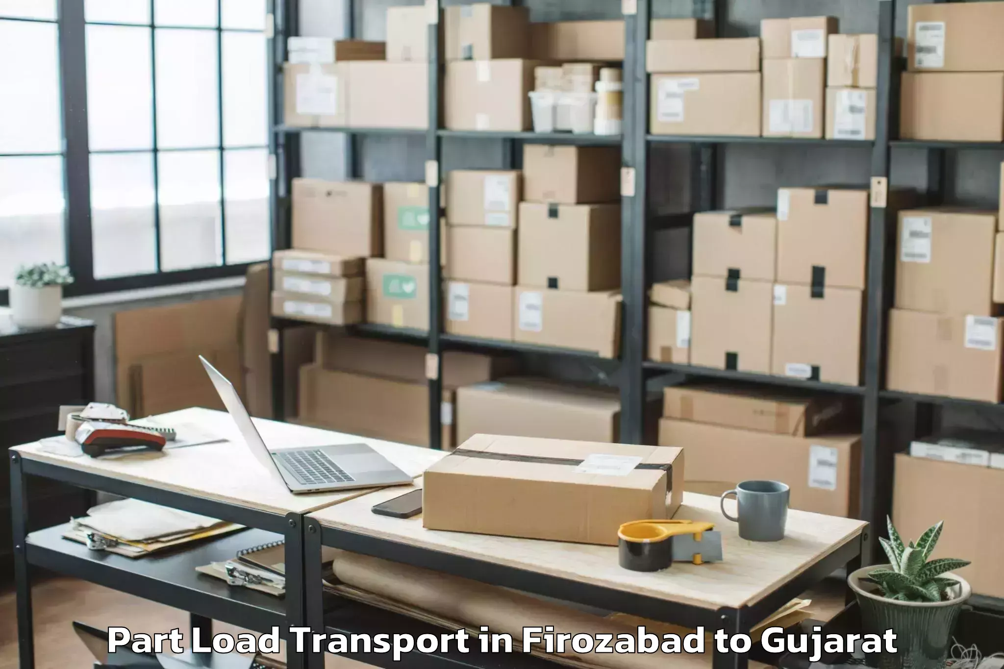 Book Firozabad to Bhesan Part Load Transport